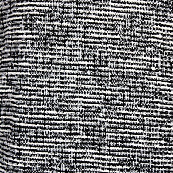 Carolyn Taylor Sweater Top Knit Pullover ¾ Sleeve Kangaroo Pocket Black/White L - Picture 6 of 9